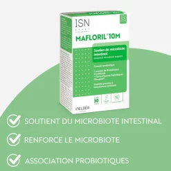 Mafloril 10M microbiote intestinal ISN - boite de 30 gélules