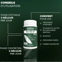 Magnésium bisglycinate 360mg Arkopharma - 60 gélules
