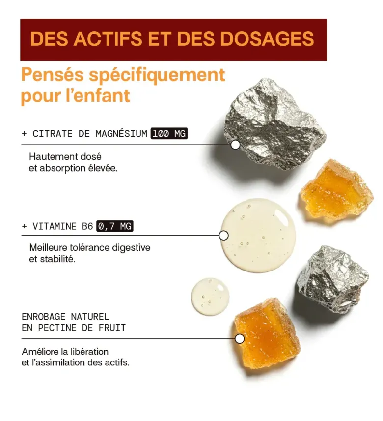 Magnésium enfants sans sucres Mium Lab - pot de 30 gummies