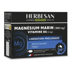Magnésium et vitamine B6 LP Herbesan - boîte de 30 comprimés