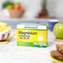 Magnésium et Vitamines B6, B2 et B1 Juvamine - boîte de 30 comprimés effervescents