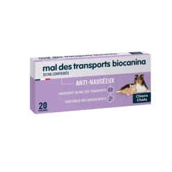Mal des transports Biocanina – 20 comprimés