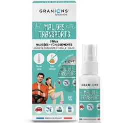 Mal des transports spray nausées et vomissements Granions - spray de 20ml