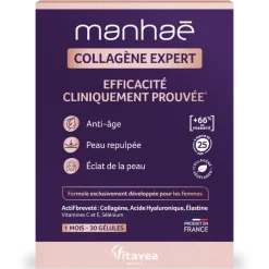 Manhaé Collagène Expert Vitavea - boîte de 30 gélules