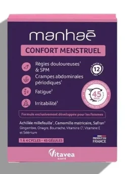 Manhaé Confort menstruel Vitavea - boite de 45 gélules