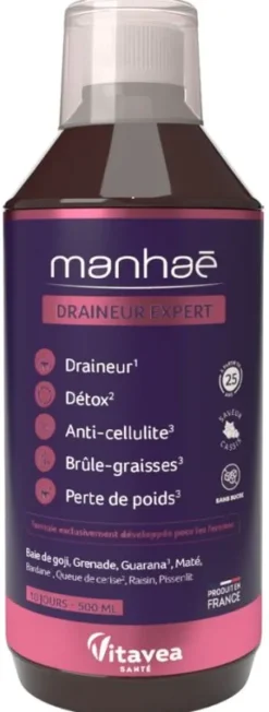 Manhaé draineur expert 5 actions en 1 programme 20 jours Vitavea