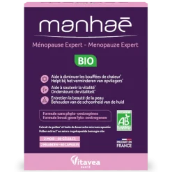 Manhaé Ménopause expert bio Vitavea - boîte de 60 gélules