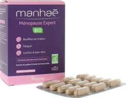 Manhaé Ménopause expert bio Vitavea - boîte de 60 gélules