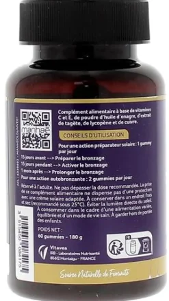 Manhaé Solaire Vitavea - pot de 60 gummies