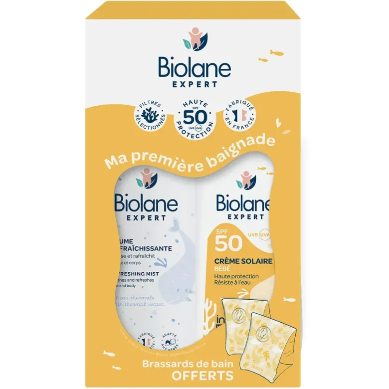 Ma première baignade Biolane - coffret de 2 produits + brassards de bain offerts