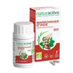 Marronnier d'inde santé circulatoire Bio Naturactive - pot de 60 gélules