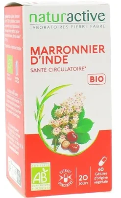 Marronnier d'inde santé circulatoire Bio Naturactive - pot de 60 gélules