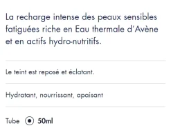 Masque apaisant éclat Avène - tube de 50 ml