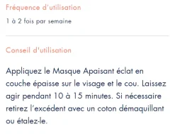Masque apaisant éclat Avène - tube de 50 ml