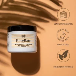 Masque au monoï et au collagène RoseBaie - pot de 500ml