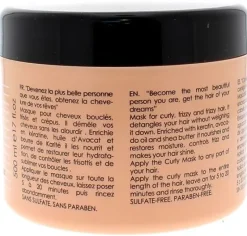 Masque cheveux bouclés x huile d'avocat RoseBaie - pot de 500 ml