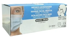 Masque facial chirurgical Protect and Care - 50 pièces