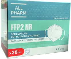 Masque FFP2 blanc All Pharm - 20 pièces