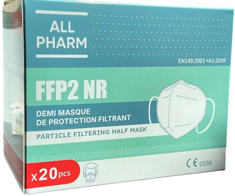 Masque FFP2 blanc All Pharm - 20 pièces