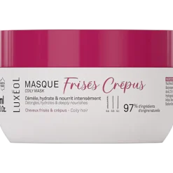 Masque frisés crépus Luxéol - pot de 250ml