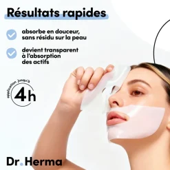 Masque hydrogel hydratation et éclat Dr Herma