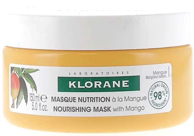 Masque nutrition à la mangue Klorane - pot de 150 ml