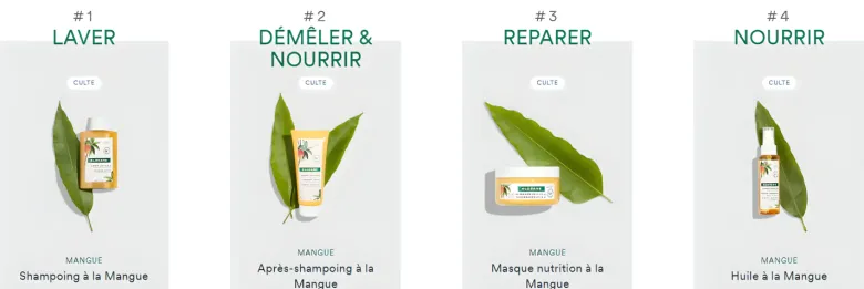 Masque nutrition à la mangue Klorane - pot de 150 ml
