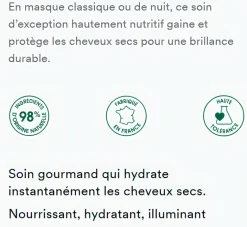 Masque nutrition à la mangue Klorane - pot de 150 ml