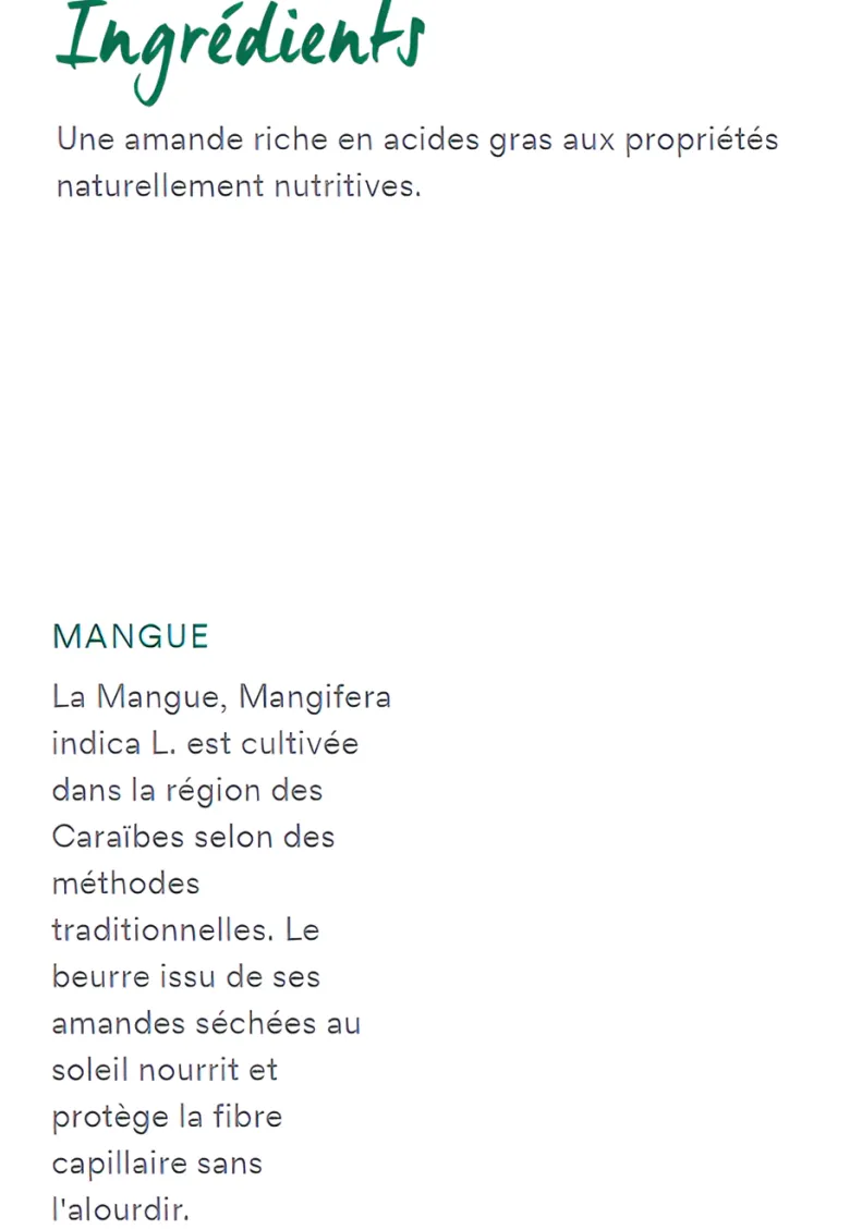 Masque nutrition à la mangue Klorane - pot de 150 ml