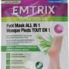 Masque pieds tout en un Emtrix - sachet de 1 paire