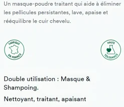 Masque-poudre traitant antipelliculaire au Galanga Klorane - boîte de 8 sachets