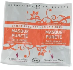 Masque pureté équilibrant BIO Secrets des fées - 2 sachets