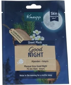 Masque visage Good Night Pin et amyris Kneipp - un masque
