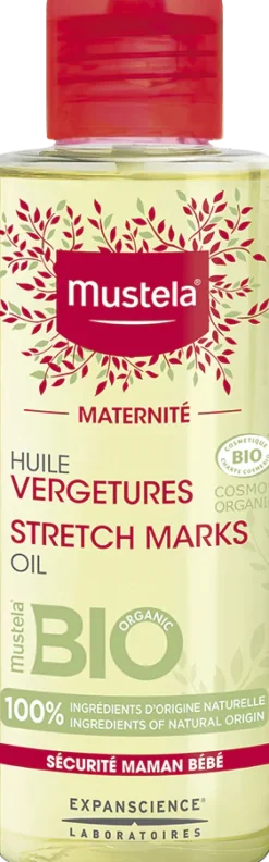 Maternité Huile vergetures bio Mustela - flacon de 105 ml