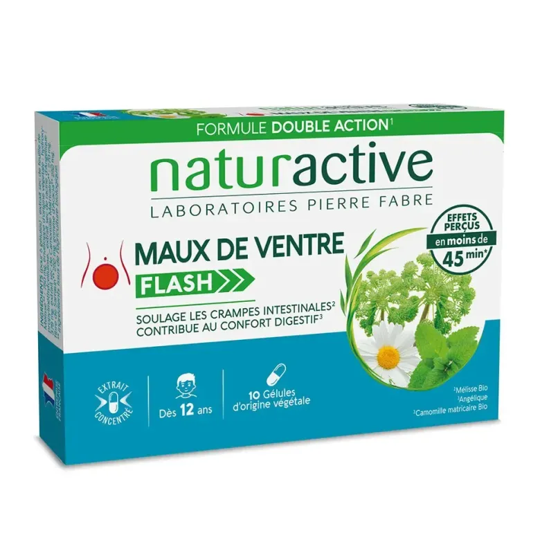 Maux de ventre Flash Naturactive - boite de 10 gélules