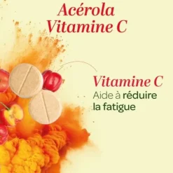 Maxi pot Acérola vitamine C Super Diet - 90 comprimés sécables à croquer