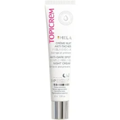 MELA Crème nuit anti-taches peeling doux Topicrem - tube de 40 ml