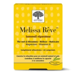 Melissa rêve sommeil réparateur New Nordic - boite de 60 comprimés