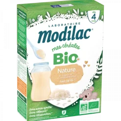 Mes céréales bio dès 4 mois Nature Modilac - boîte de 250 g