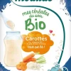 Mes céréales du soir bio dès 4 mois carottes Modilac - boite de 250 g