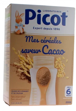 Mes céréales saveur cacao Picot - boite de 200g