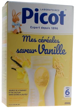 Mes céréales saveur vanille Picot - boite de 200g