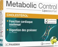 Metabolic Control cholestérol 3C Pharma - boîte de 30 comprimés