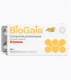 Microbiote intestinal arôme fraise BioGaia