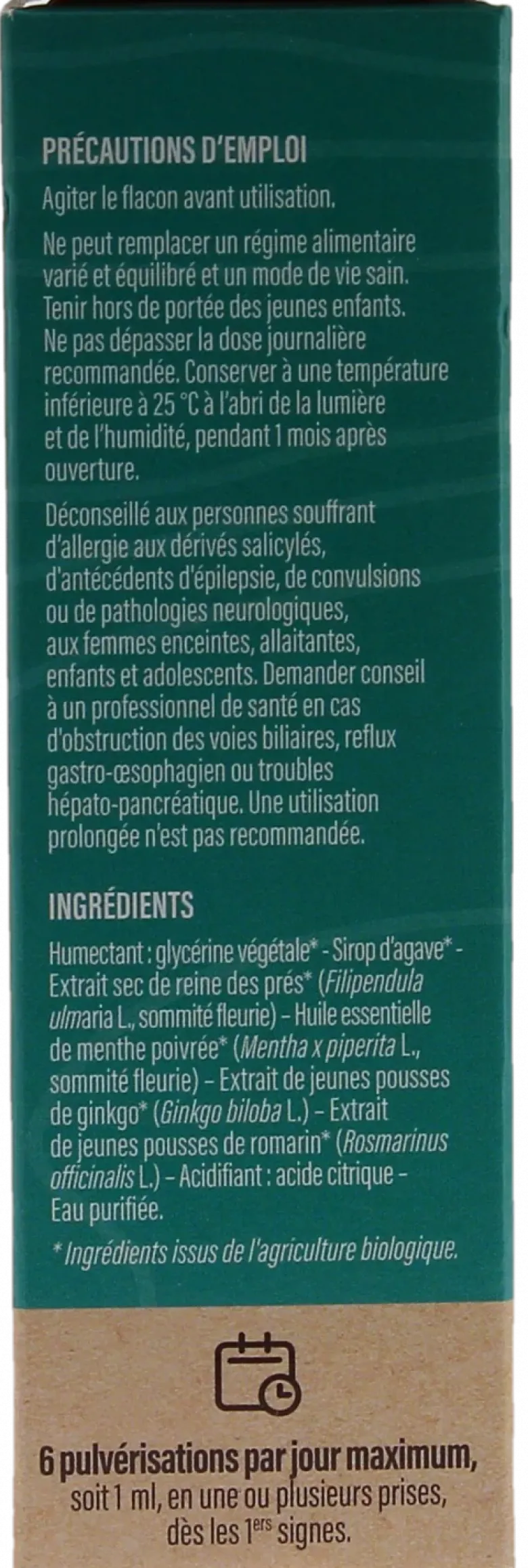 Mig'Reflex goût menthe Lero - spray de 30ml