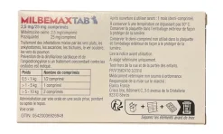 Milbemaxtab comprimé pour petits chiens et chiots - boite de 2 comprimés