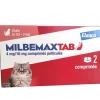 Milbemaxtab comprimés pelliculés chats entre 0,5 et 2kg Elanco - boite de 2 comprimés