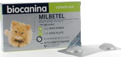 Milbetel 4mg/10mg Biocanina - boîte de 2 comprimés