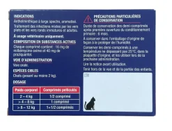 Milbémycine Praziquantel Vermifuge petit chien et chiot +0,5kg arôme viande Viatris