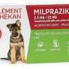 Milprazikan 2,5 mg / 25 mg comprimé pelliculé pour petits chiens Clément Thékan - boite de 2 comprimés péliculés